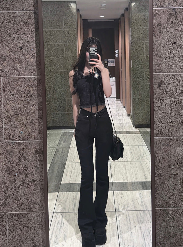 日本代購｜GRL 牛仔褲 - フレアデニムパンツ 牛仔褲【藍色 / M】｜GRL
