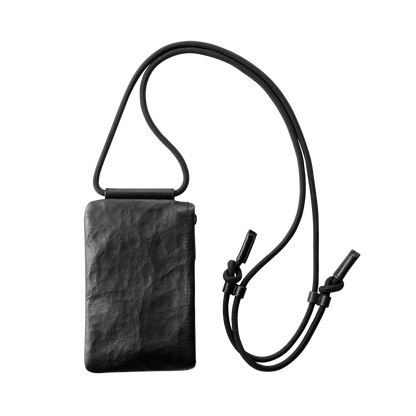 日本代購｜ATTITU 包包 - LEATHER PHONE CROSSBODY 014 黑色｜ATTITU