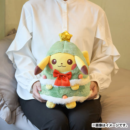 日本代購｜Pokémon Center もちふわぬいぐるみ クリスマスじゅんびチュウ！ ツリーごっこピカチュウぬいぐるみ・マスコット｜Pokémon Center