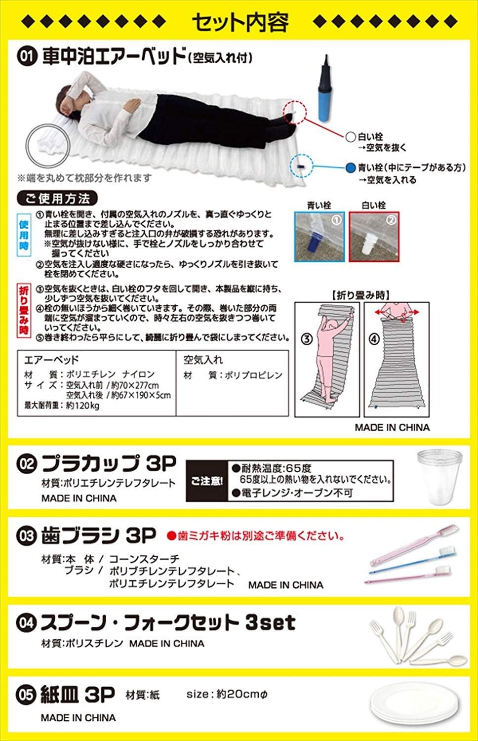 日本代購｜山善 防災用品 - 非常用持出袋 車載簡易避難套裝｜Amazon JP