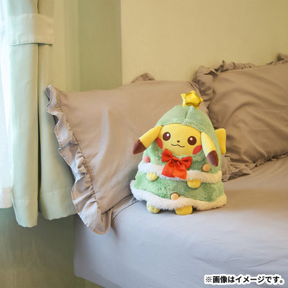 日本代購｜Pokémon Center もちふわぬいぐるみ クリスマスじゅんびチュウ！ ツリーごっこピカチュウぬいぐるみ・マスコット｜Pokémon Center