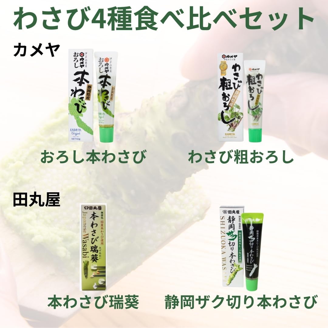 日本代購｜無品牌 調味料 - 全種わさび食べ比べ套裝｜Amazon JP