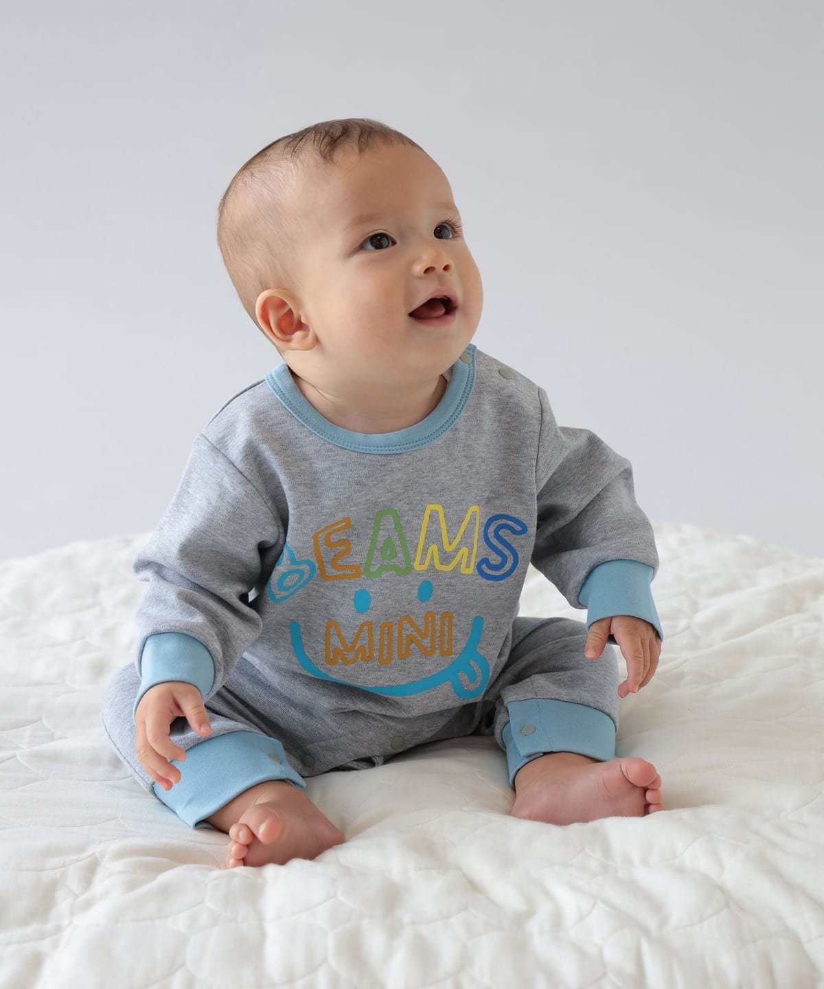 日本代購｜BEAMS mini 連身衣 - 微笑連身衣 2026FW（70～80cm）｜BEAMS