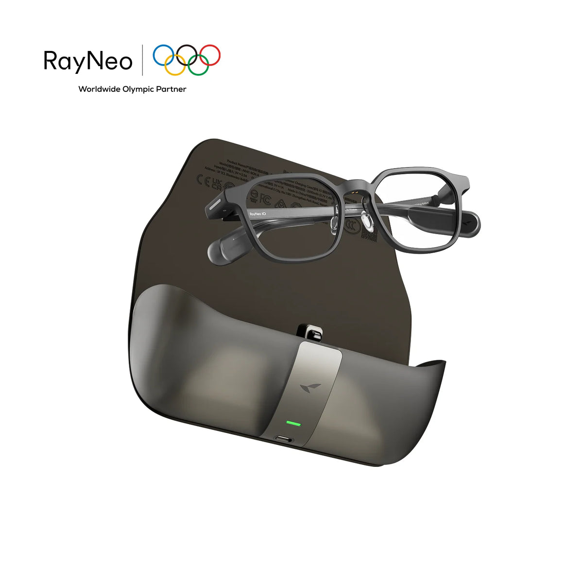 日本代購｜RayNeo 智慧眼鏡 - iO 智慧眼鏡【金色 / 充電盒組合】｜RayNeo.JP