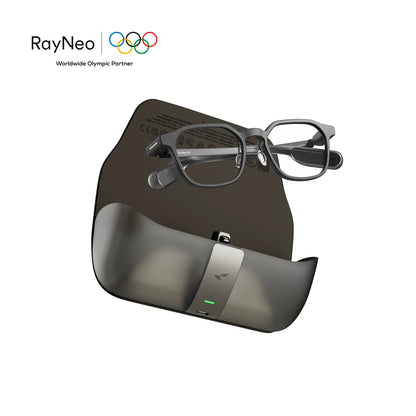 日本代購｜RayNeo 智慧眼鏡 - iO 智慧眼鏡【金色 / 充電盒組合】｜RayNeo.JP