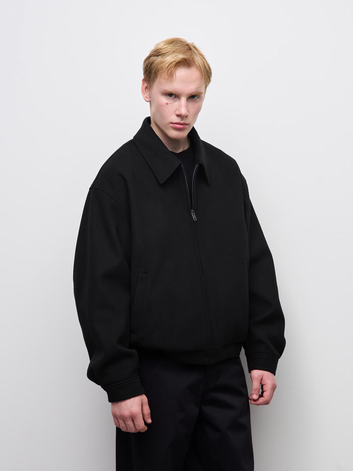 日本代購｜GU コージーメルトンジップブルゾン【DARK GRAY / M】｜GU