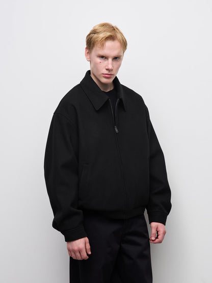 日本代購｜GU コージーメルトンジップブルゾン【DARK GRAY / M】｜GU