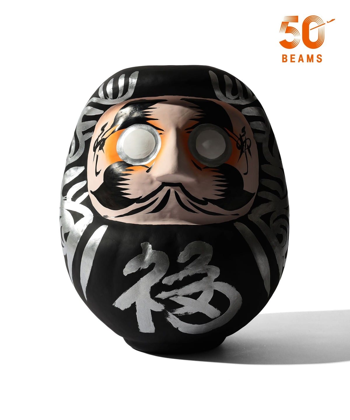 日本代購｜BEAMS 裝飾品 - JAPAN 限定 白河達摩 墨黑 35cm｜BEAMS