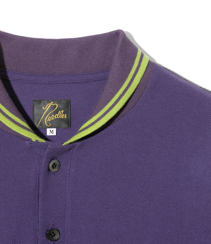 日本代購｜NEPENTHES 長袖 polo 衫 - Shawl Collar L/S Polo - 棉質 Pique｜NEPENTHES ONLINE STORE