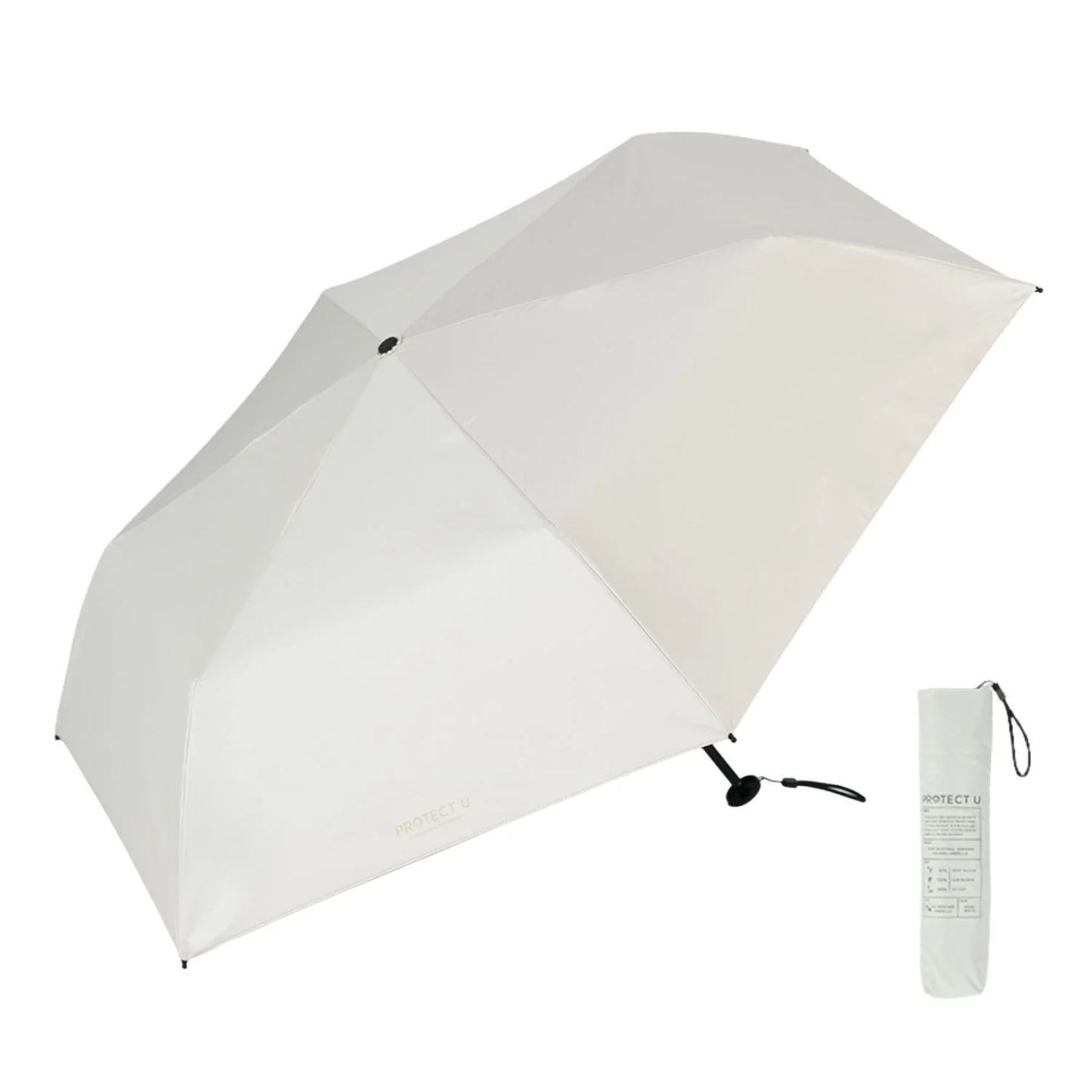 日本代購｜PROTECT U 折疊傘 - 超輕量折疊日傘 50cm【黑色】｜PROTECT U