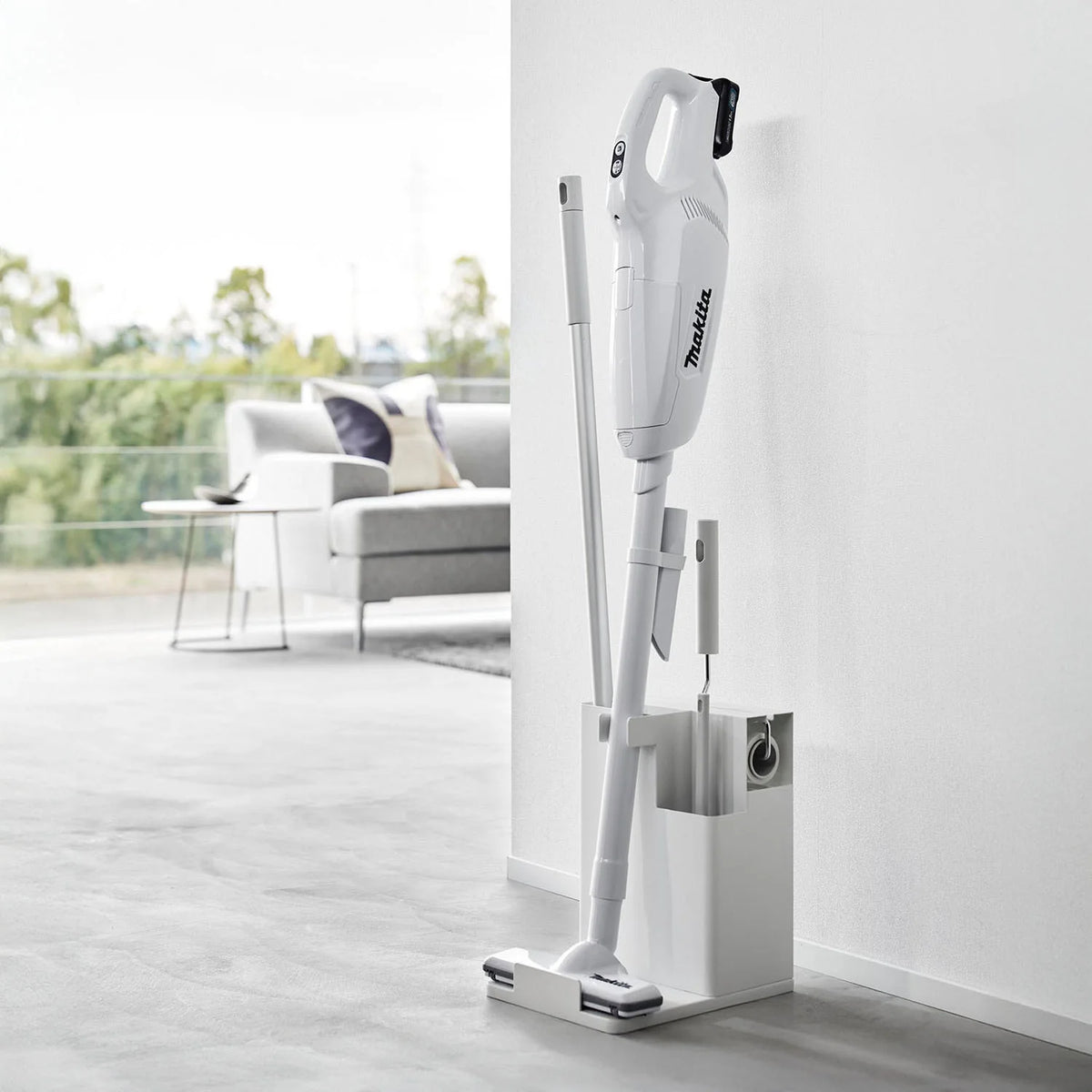 日本代購｜tower 清潔工具 - 塔式吸塵器與工具收納器【白色】｜tower
