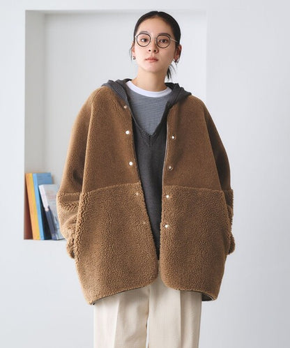 日本代購｜BEAUTY&amp;YOUTH UNITED ARROWS BEAUTY＆YOUTH UNITED ARROWS コート アウター 「WEB限定」ボア×フェイクムートン リバーシブルジャケット レディース【オフホワイト / M】｜ZOZOTOWN
