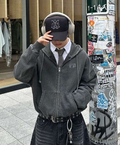 日本代購｜ADAMASTE 外套 - 短丈雙拉鍊連帽外套｜ZOZOTOWN