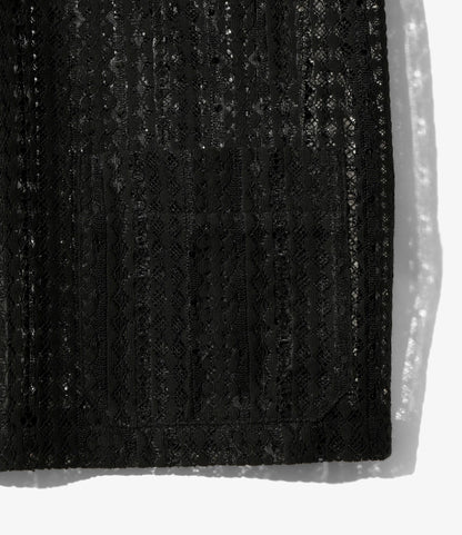 日本代購｜NEPENTHES 襯衫 - S/S 寬領襯衫 - Raschel 蕾絲｜NEPENTHES ONLINE STORE