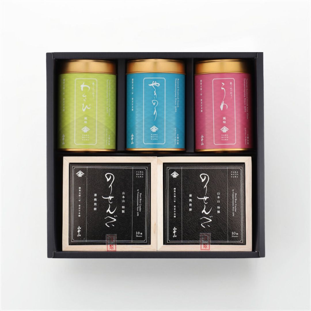 【日本代購】山本山 海苔仙貝＋綜合海苔 自選禮盒組｜數量限定 客製化兩層禮盒