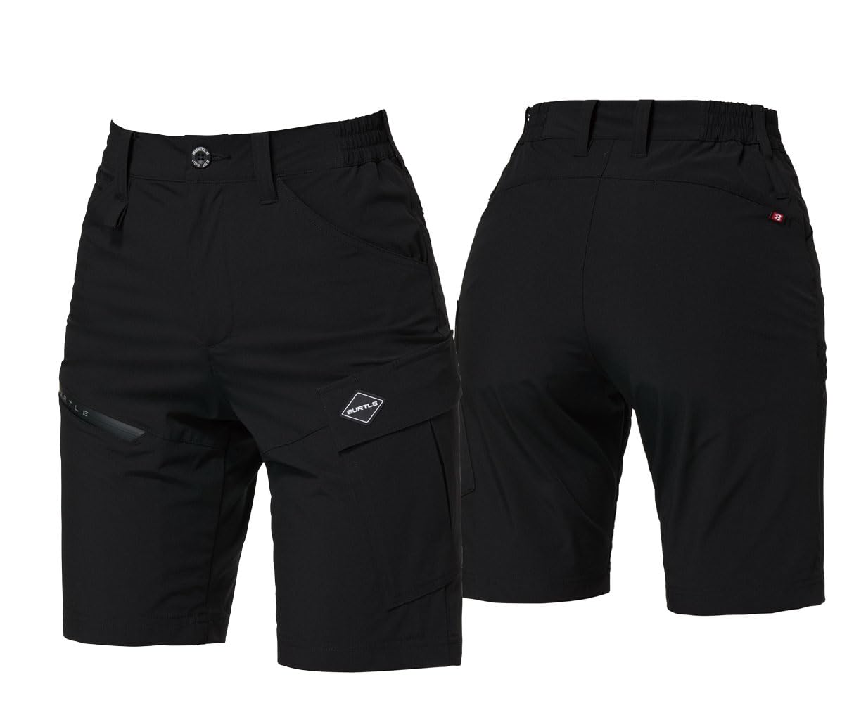 日本代購｜BURTLE 短褲 - 短カーゴパンツ 春夏用 黑色 XL｜Amazon JP