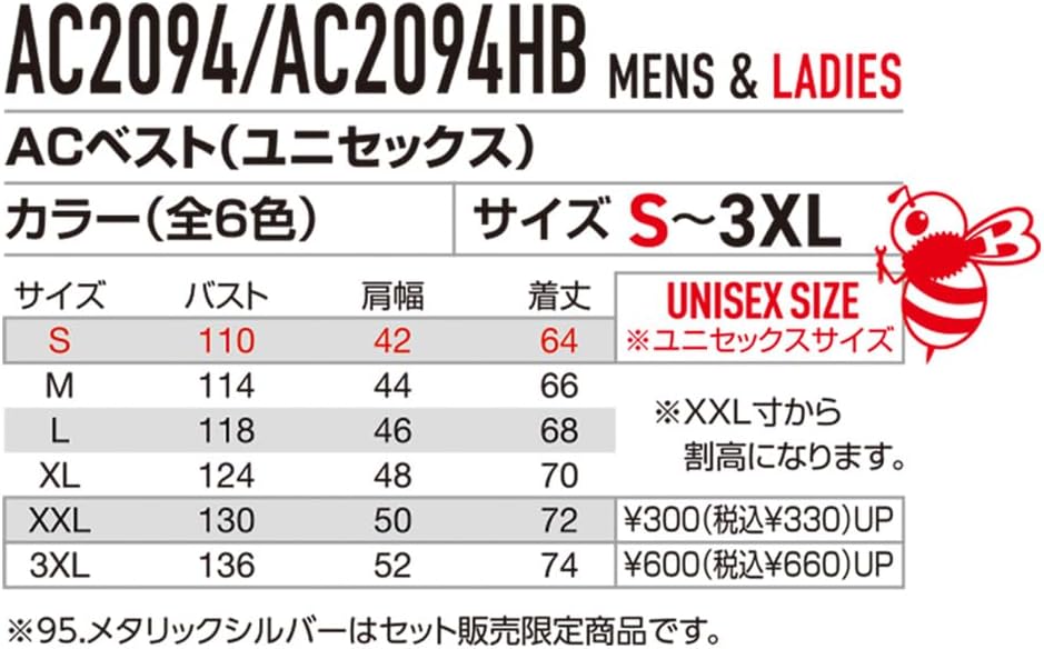 日本代購｜BURTLE 空調作業服 - AC2094 超冷卻保冷劑｜Amazon JP