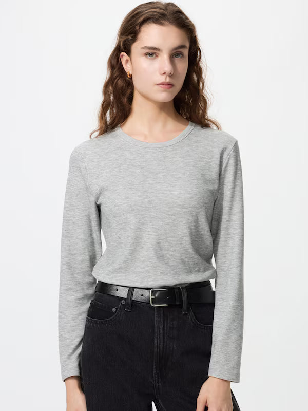 日本代購｜UNIQLO T恤 - 極暖ヒートテック棉質圓領T恤｜UNIQLO