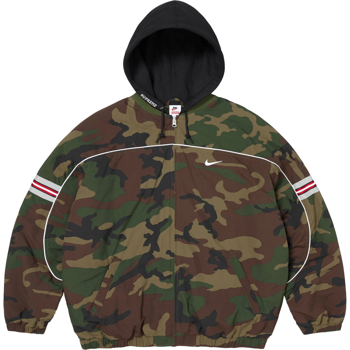 日本代購｜Supreme 外套 - ®/Nike® 尼龍連帽外套【黑色 / 大號】｜Supreme