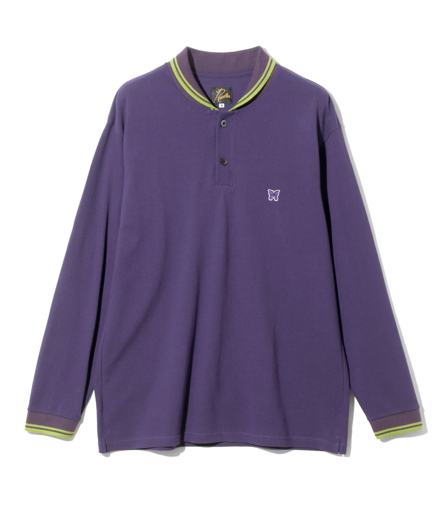 日本代購｜NEPENTHES 長袖 polo 衫 - Shawl Collar L/S Polo - 棉質 Pique｜NEPENTHES ONLINE STORE
