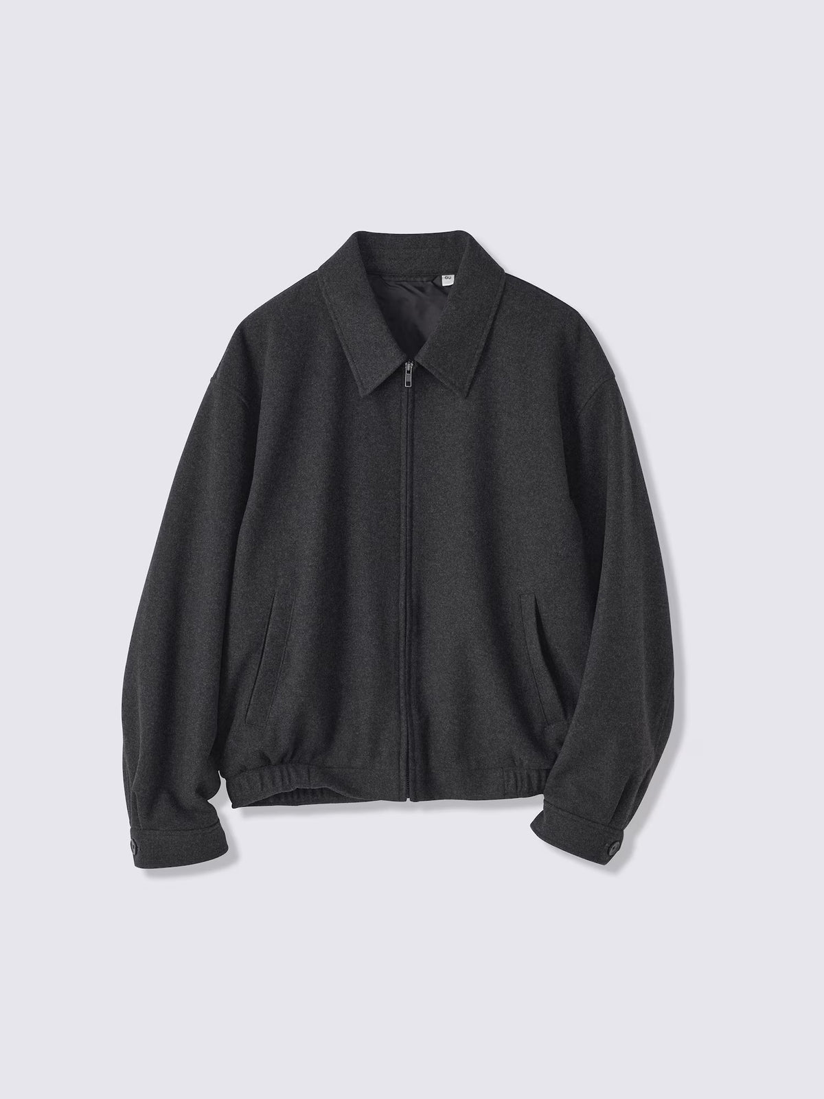 日本代購｜GU コージーメルトンジップブルゾン【DARK GRAY / M】｜GU