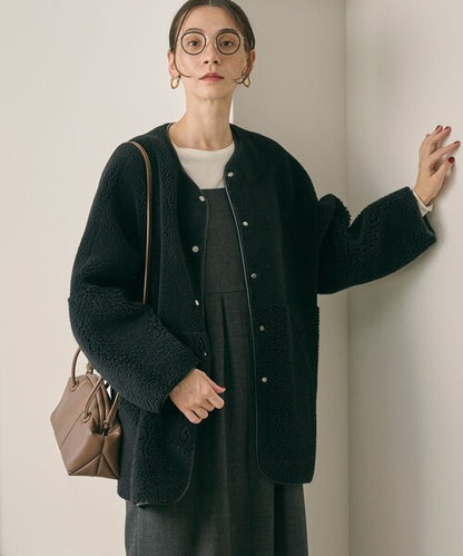 日本代購｜BEAUTY&amp;YOUTH UNITED ARROWS BEAUTY＆YOUTH UNITED ARROWS コート アウター 「WEB限定」ボア×フェイクムートン リバーシブルジャケット レディース【オフホワイト / M】｜ZOZOTOWN