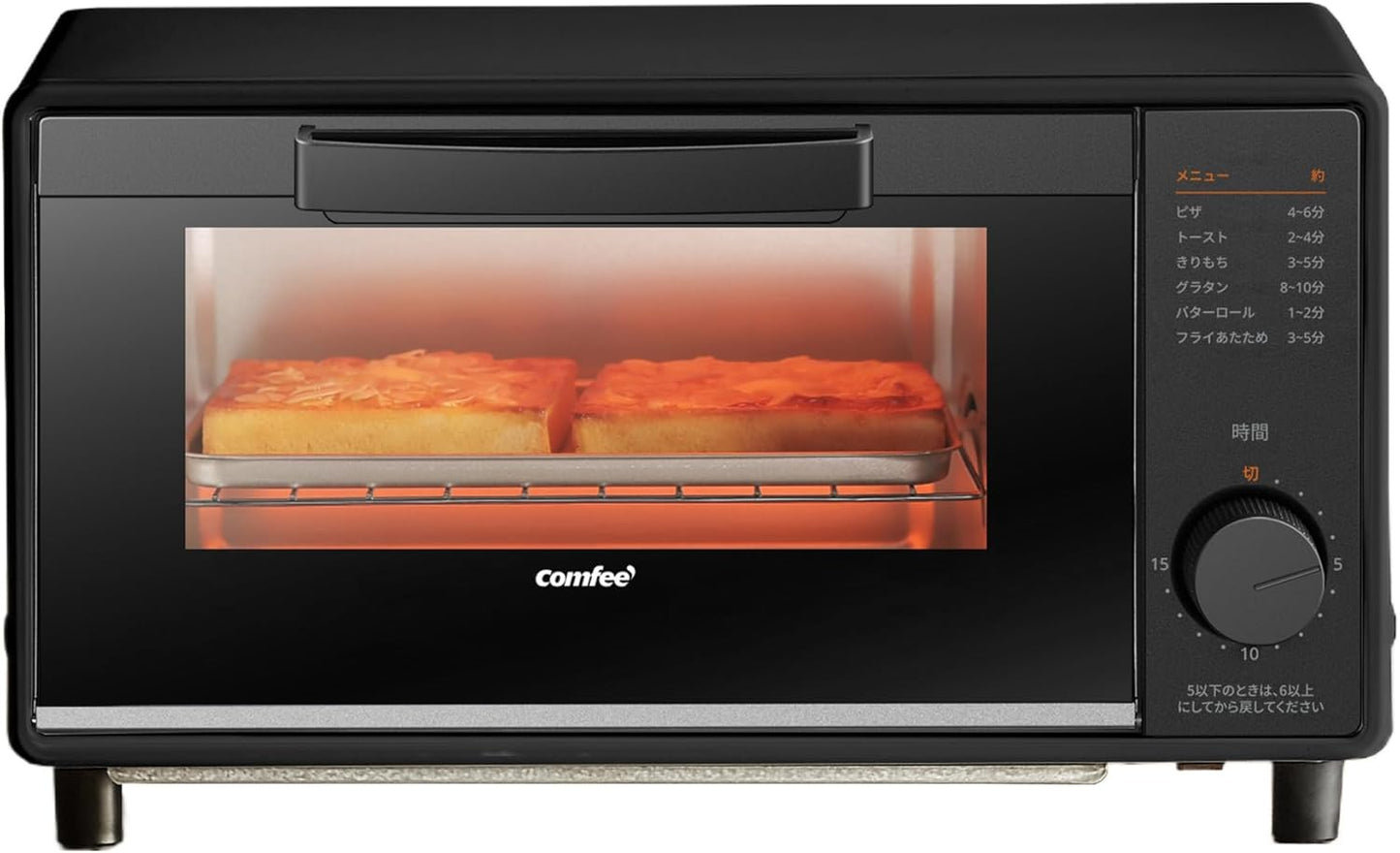 日本代購｜COMFEE' 烤箱 - 2枚焼き烤箱，15分鐘計時，1000W｜Amazon JP
