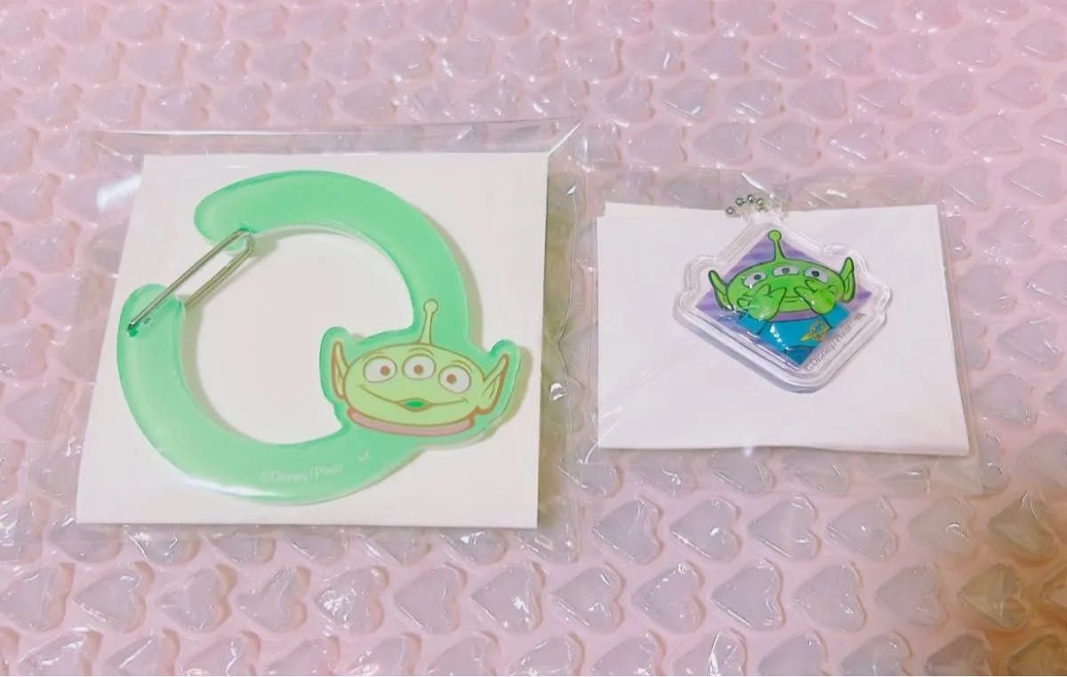 日本代購｜トイストーリー セリア　Seria　エイリアン　リトルグリーンメン　ぷっくりデザイン　アクリルキーホルダー　アクリルカラビナ｜Paypayfleamarket.yahoo