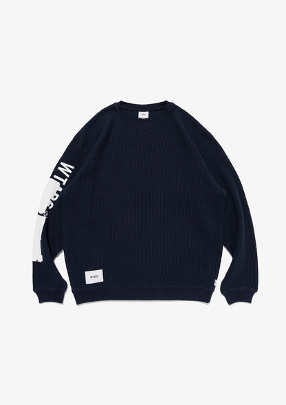 日本代購｜WTAPS WAFFLE RIBBED / LS / COTTON【BLACK / SMALL】｜WTAPS