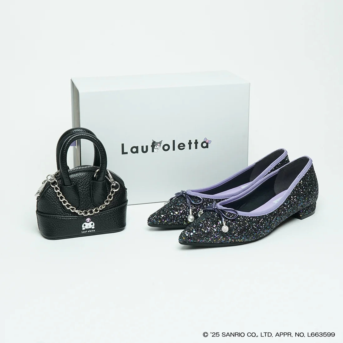 日本代購｜Lauf oletta 芭蕾舞鞋 - KUROMI 珍珠造型芭蕾舞鞋｜Lauf oletta
