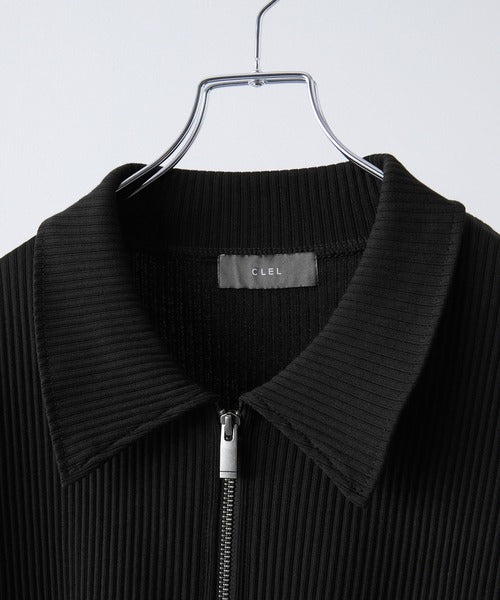 日本代購｜CLEL T恤 - Giza Cotton Zip Rib T-Shirt｜ZOZOTOWN