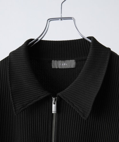 日本代購｜CLEL T恤 - Giza Cotton Zip Rib T-Shirt｜ZOZOTOWN