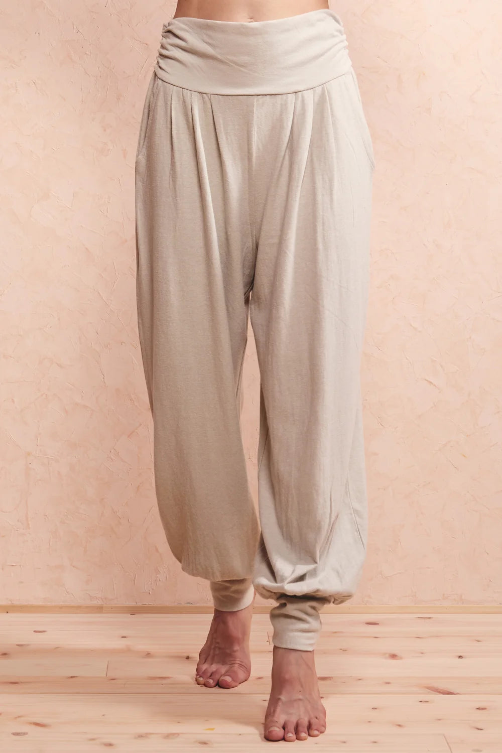 日本代購｜yinyang 褲子 - ヘンプアラジン褲子【杏色 / 1】｜yinyang - yoga & meditation wear