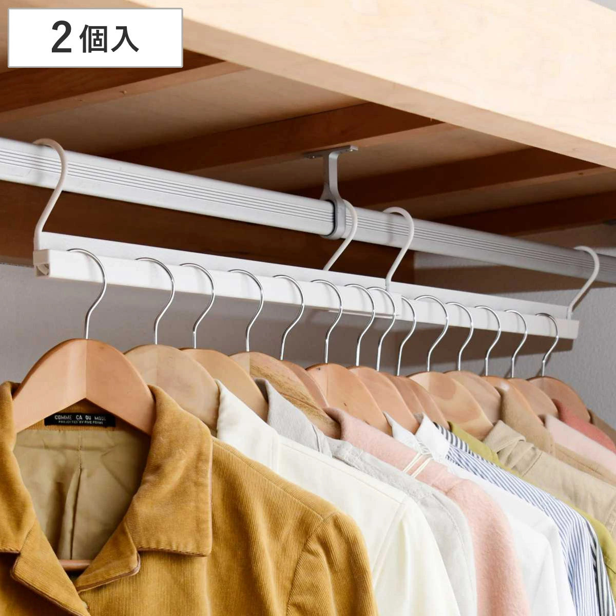 日本代購｜livingut 衣架 - 斜掛衣架 2個入｜樂天