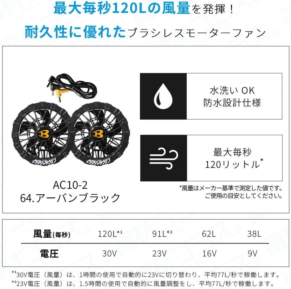 日本代購｜バートル 空調背心 - 空調ウェア 空調作業服 2026年款｜Amazon JP