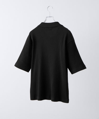 日本代購｜CLEL T恤 - Giza Cotton Zip Rib T-Shirt｜ZOZOTOWN