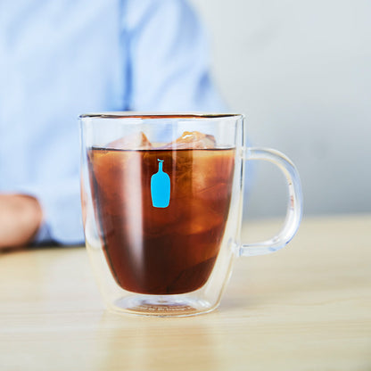 Blue bottle 藍瓶咖啡雙層玻璃馬克杯
