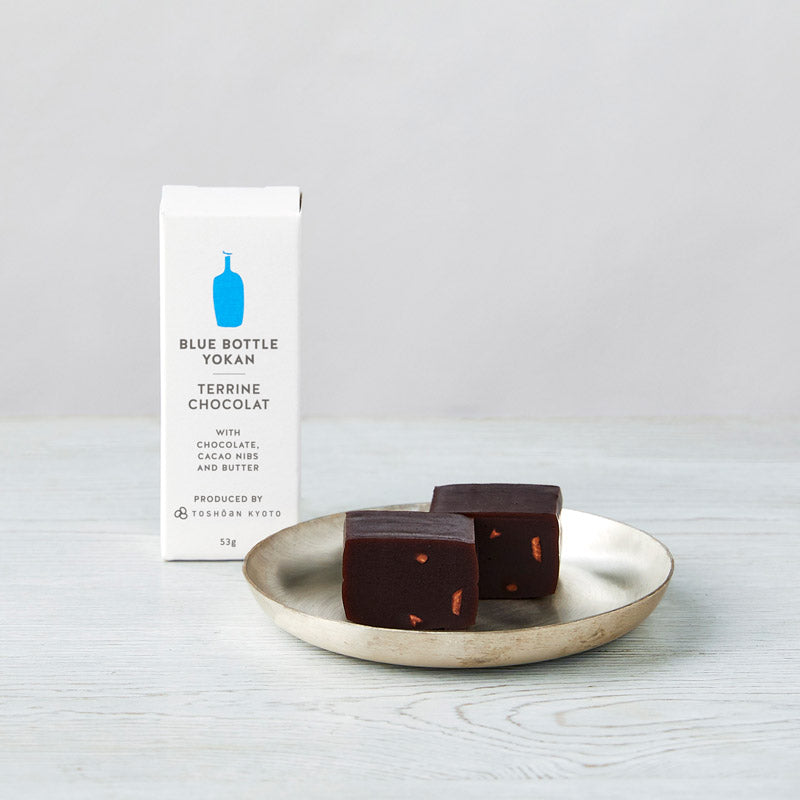Blue bottle 藍瓶咖啡藍色瓶裝咖啡即溶咖啡與羊羹組合