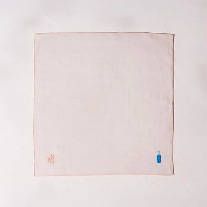 Blue bottle 藍瓶咖啡【數量限定】原味刺繡哈巾 —SAKURA