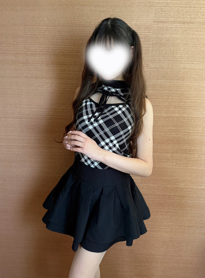日本代購｜GRL 迷你裙 - 黑色內襯圓裙迷你裙｜GRL