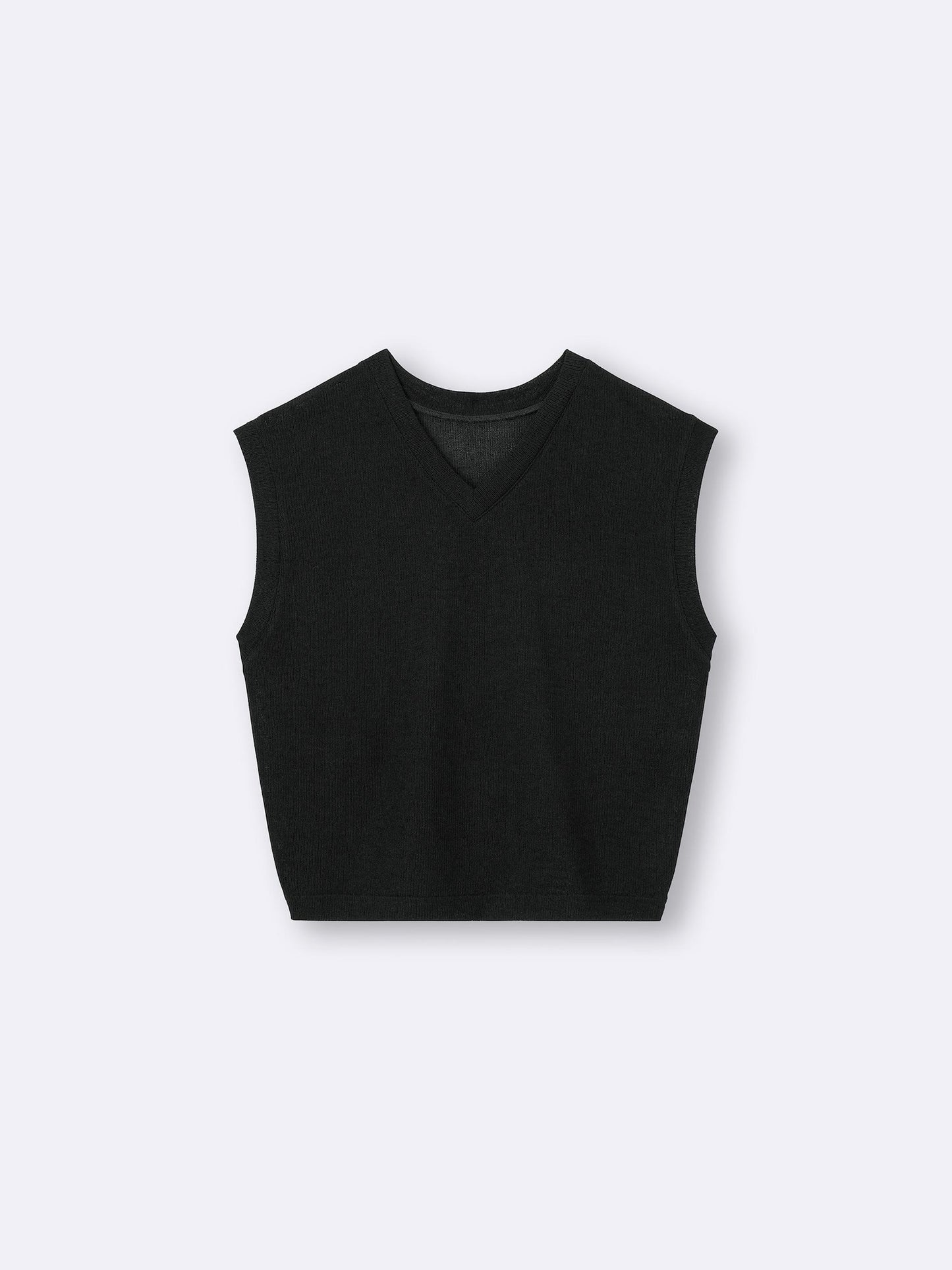 日本代購｜GU T恤 - ループヤーンV領T恤【OFF WHITE / L】｜GU