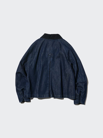 客製化代購 ユーティリティショートジャケットデニム【69 NAVY / M】