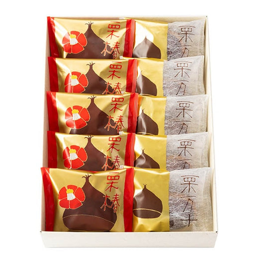 本高砂屋栗萬十栗椿綜合禮盒10個入