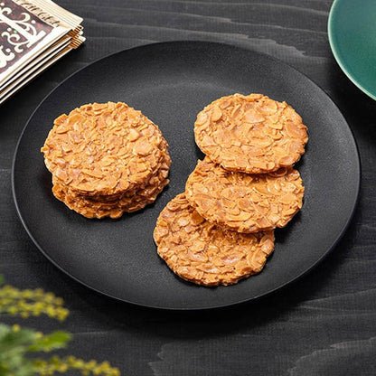 本高砂屋 杏仁瓦片餅50周年紀念罐