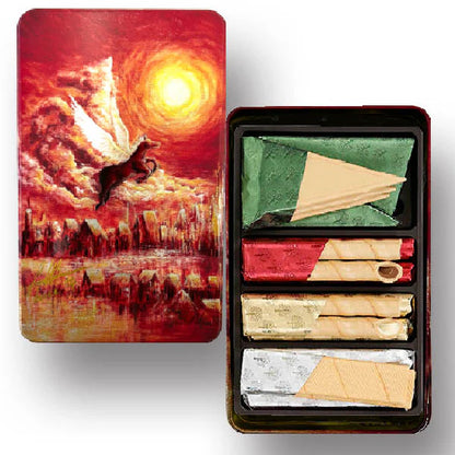 本高砂屋迎春エコルセ缶（午）今日を翔ける