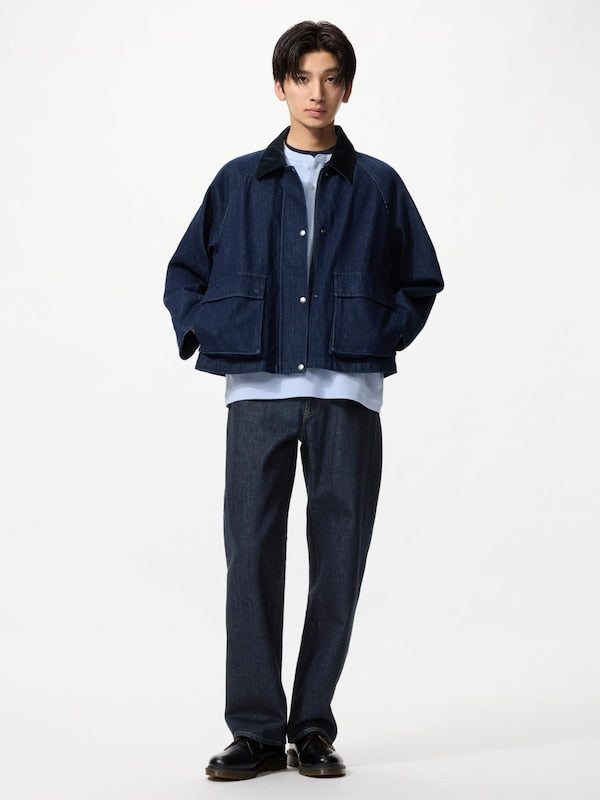 客製化代購 ユーティリティショートジャケットデニム【69 NAVY / M】
