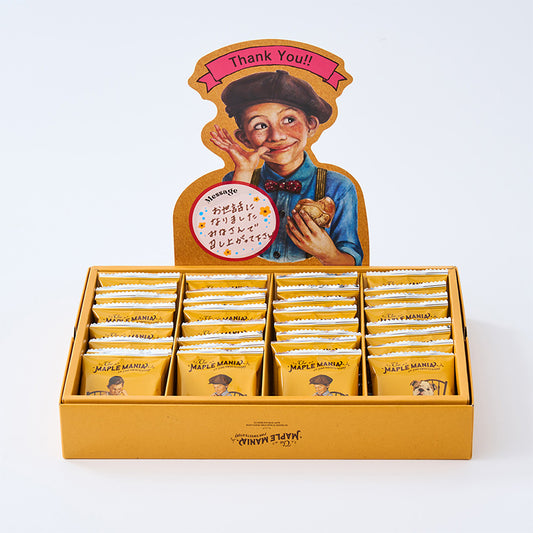 The maple mania 楓糖男孩 問候卡（感謝）楓糖奶油餅乾32枚入