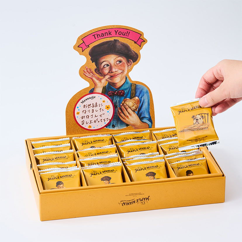 The maple mania 楓糖男孩 感謝卡片（Thankyou）楓糖奶油餅乾32枚入