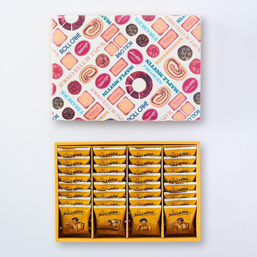 The maple mania 楓糖男孩 感謝卡片（Thankyou）楓糖奶油餅乾32枚入