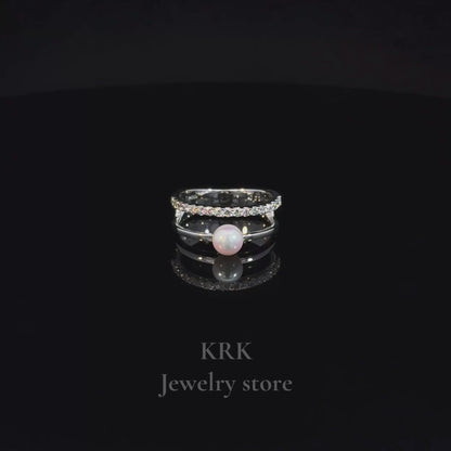 新銳品牌 KRK jewelry R03 Akoya珍珠鑽石尾戒 可訂製 🇯🇵